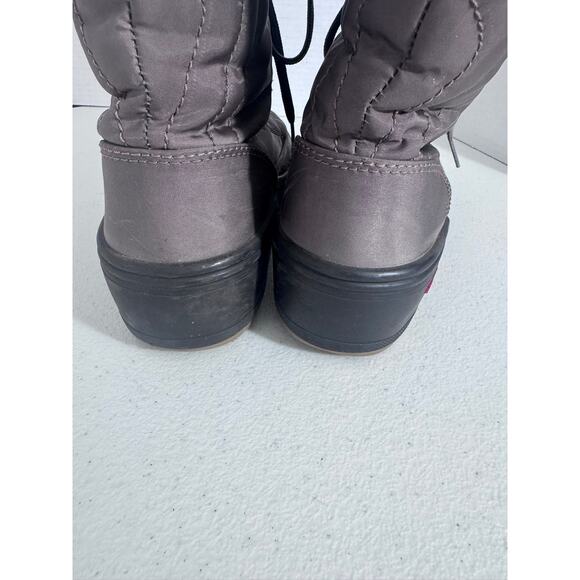 "PAJAR" Vintage Brown Fur Boots Tan Spike Bottoms Snow Boots SZ 7.5 Insulated - Picture 7 of 11